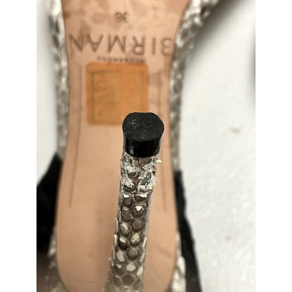 ALEXANDER BIRMAN Branca Silk & Python Ankle-Wrap Sandals Women's 36 $750 - Picture 12 of 16